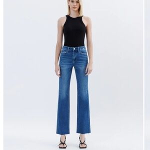 Flying Monkey Jeans raw hem straight